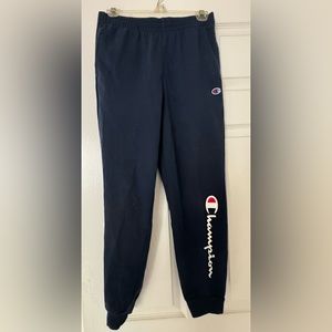Navy blue Champion Sweatpants YL